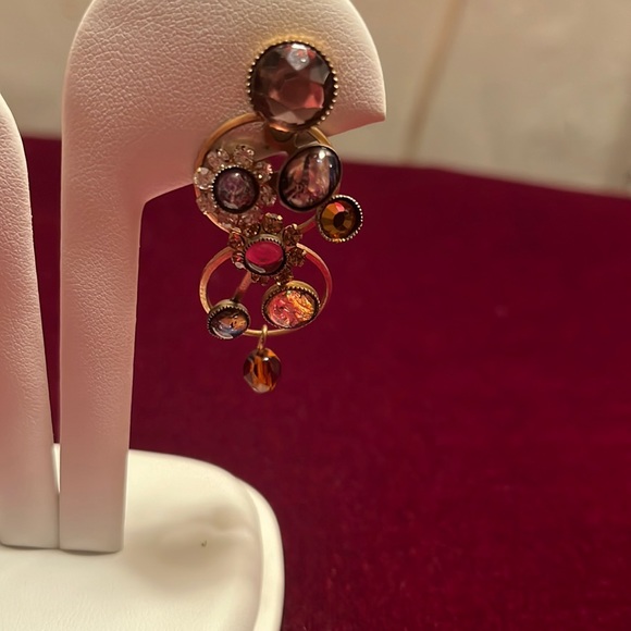 Complex, unusual gear earrings - Picture 1 of 2